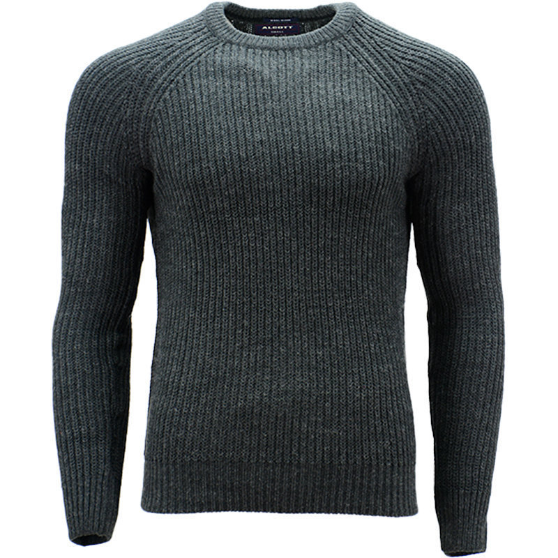 ALCOTT Mens Jumpers Round Neck Pullover Soft Knitted Regular Fit Winter ...