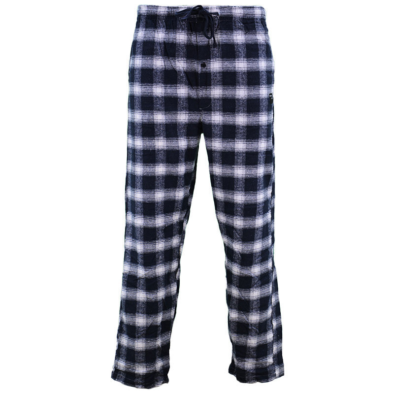 Mens Pyjama Flannel Check Bottoms Cotton PJ Pants Lounge Nightwear ...