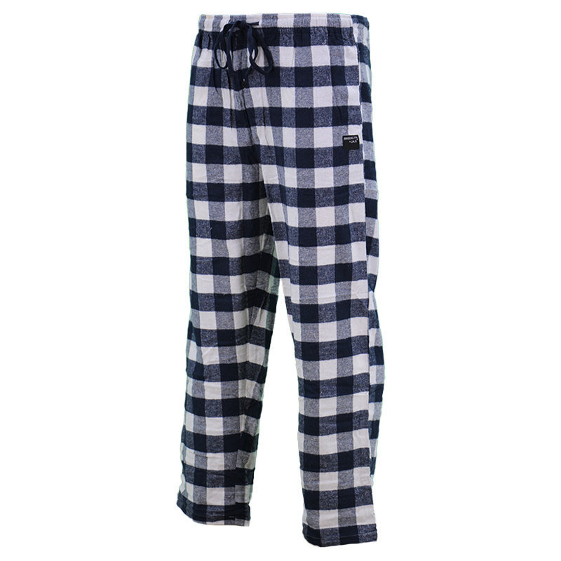 Mens Pyjama Flannel Check Bottoms Cotton PJ Pants Lounge Nightwear ...