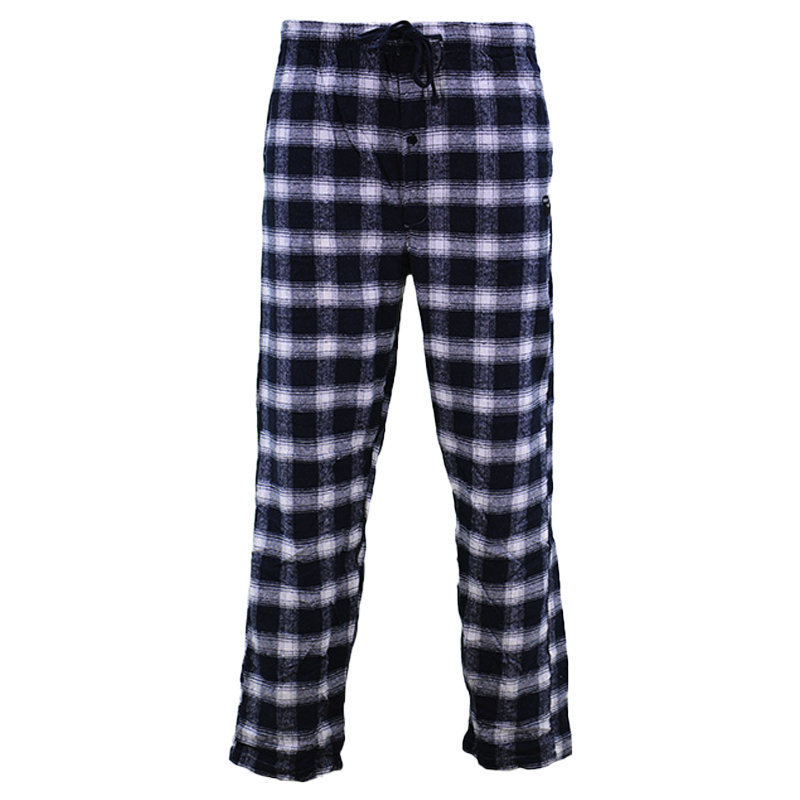 Mens Pyjama Flannel Check Bottoms Cotton PJ Pants Lounge Nightwear ...