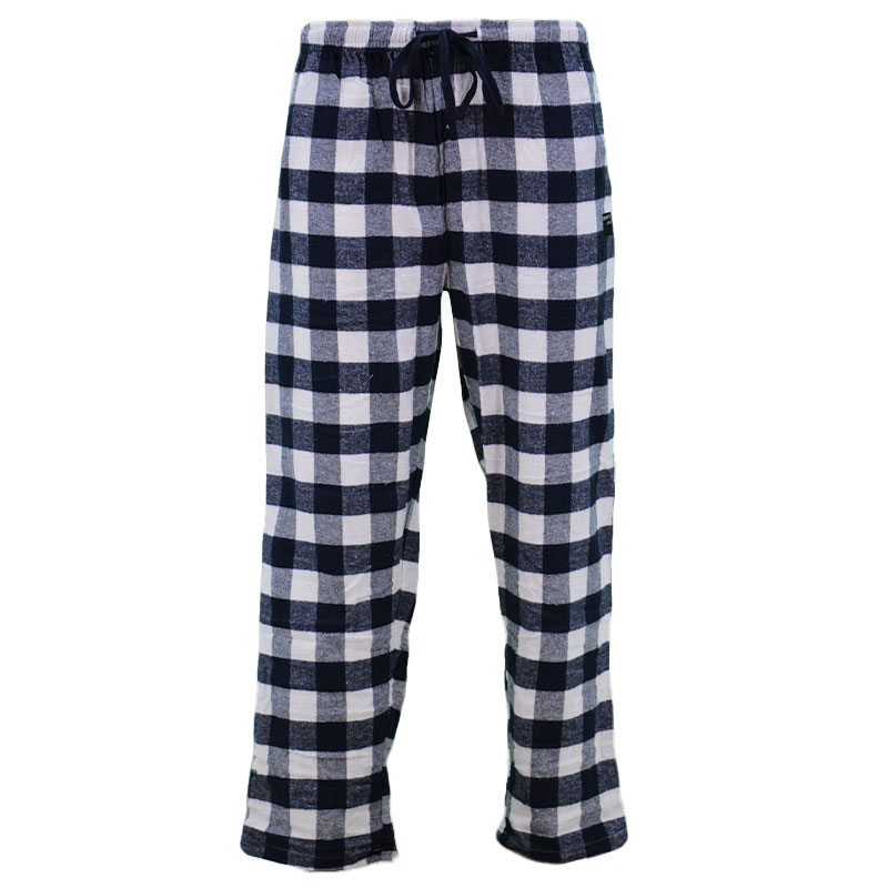 Mens Pyjama Flannel Check Bottoms Cotton PJ Pants Lounge Nightwear ...