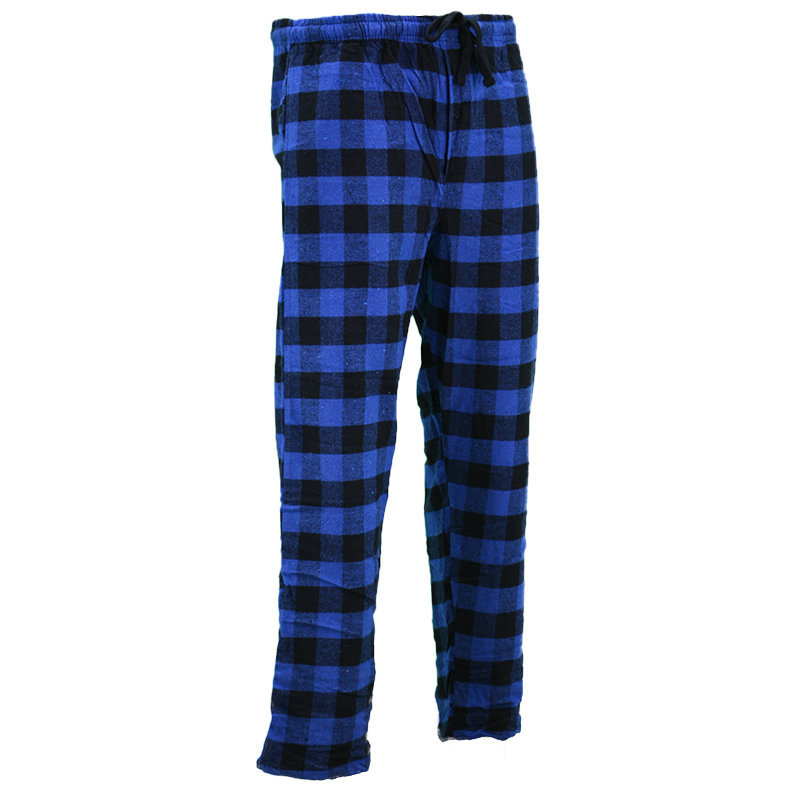 Mens Pyjama Bottoms Flannel Check Cotton PJ Pants Lounge Nightwear ...