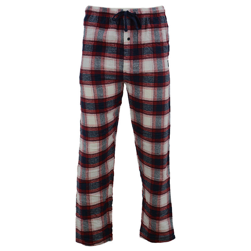 Mens Pyjama Flannel Check Bottoms Cotton PJ Pants Lounge Nightwear ...