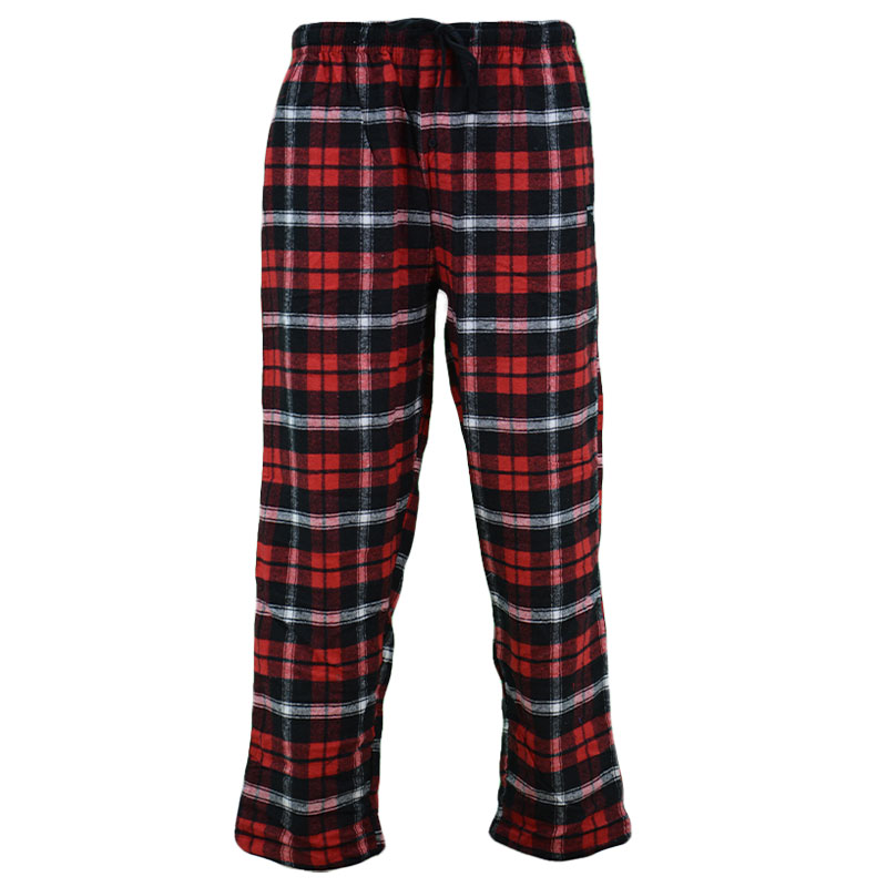 Mens Pyjama Flannel Check Bottoms Cotton PJ Pants Lounge Nightwear ...