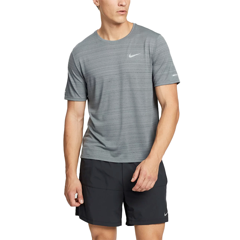NIKE Dri-Fit Miler Mens T Shirts Breathable Quick Dry Beach Sports ...
