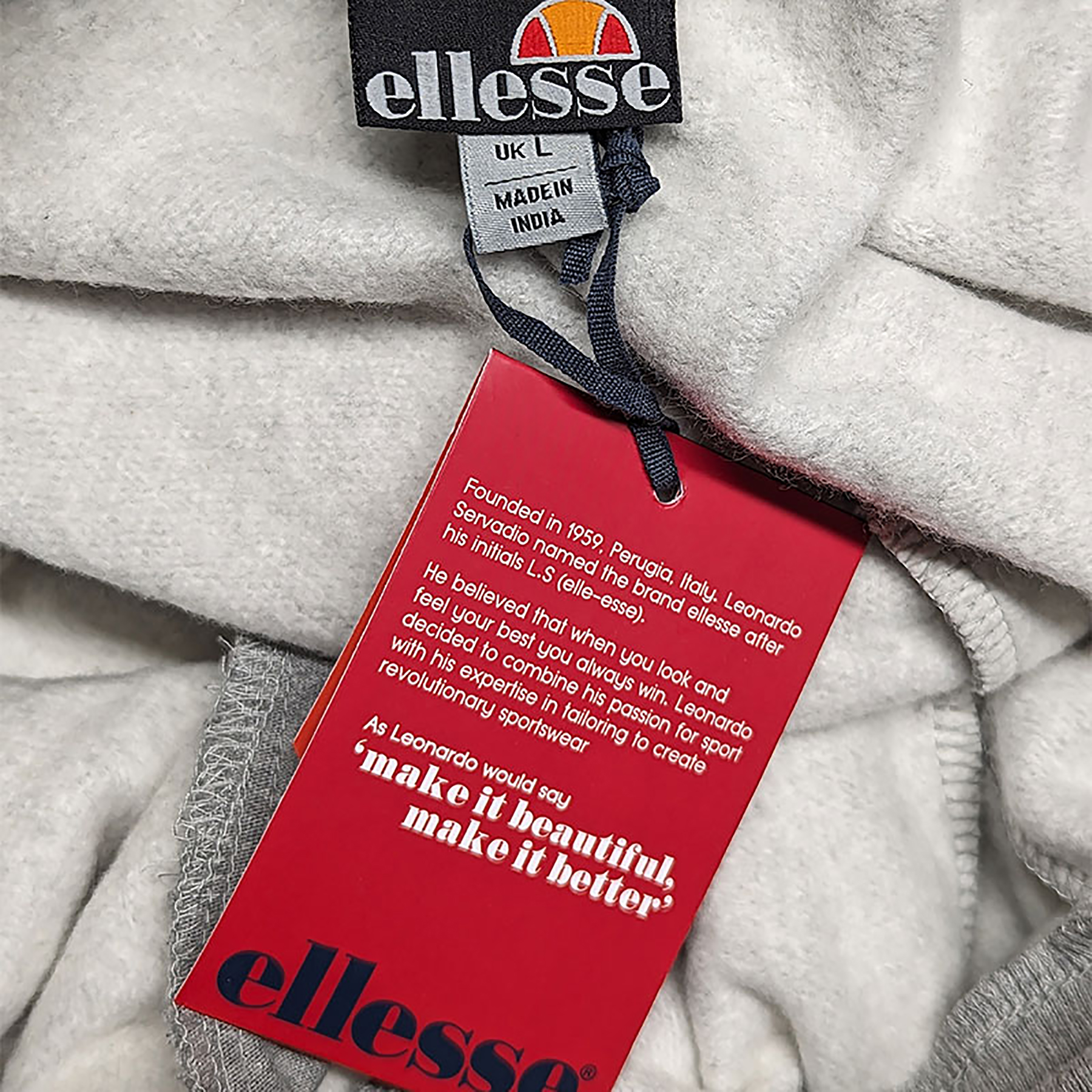 ELLESSE Mens Joggers Fleece Sweat Track Pants Jogging Stripe