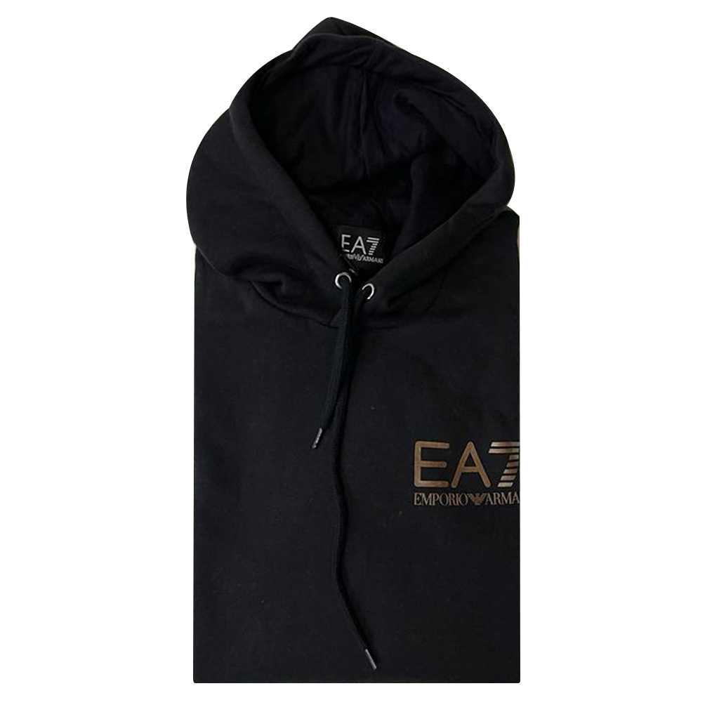 Stylish Men's EA7 Long Sleeve Emporio Armani Gold Logo Regular Fit Top ...