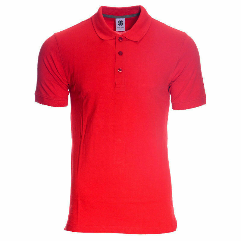 Polo: Mens 100% Cotton Plain Polo Shirts Short Sleeve S to 4XL - Summer ...